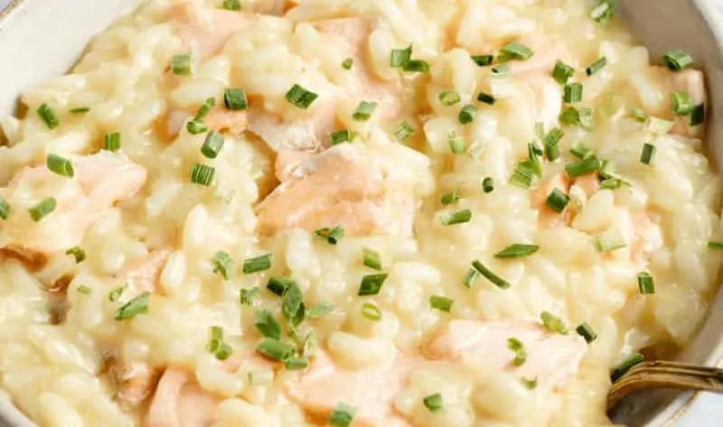 Mary Berry's Creamy Salmon Pea Risotto: Stovetop Perfection
